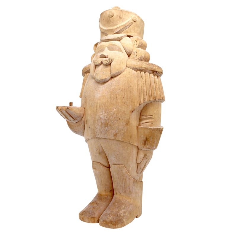 One-of-a-Kind The Nutcracker Large Wood Carved Figurine 9.5 – Nature Wood Carving