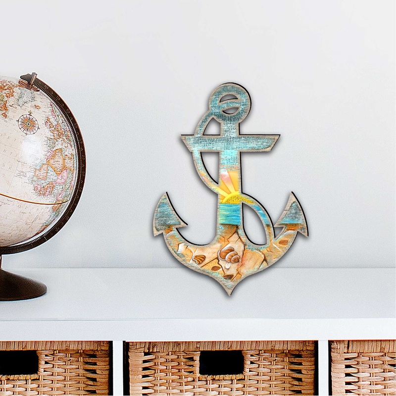 Coastal Sunset Anchor Decor by G. DeBrekht – Designocracy – 8198521M