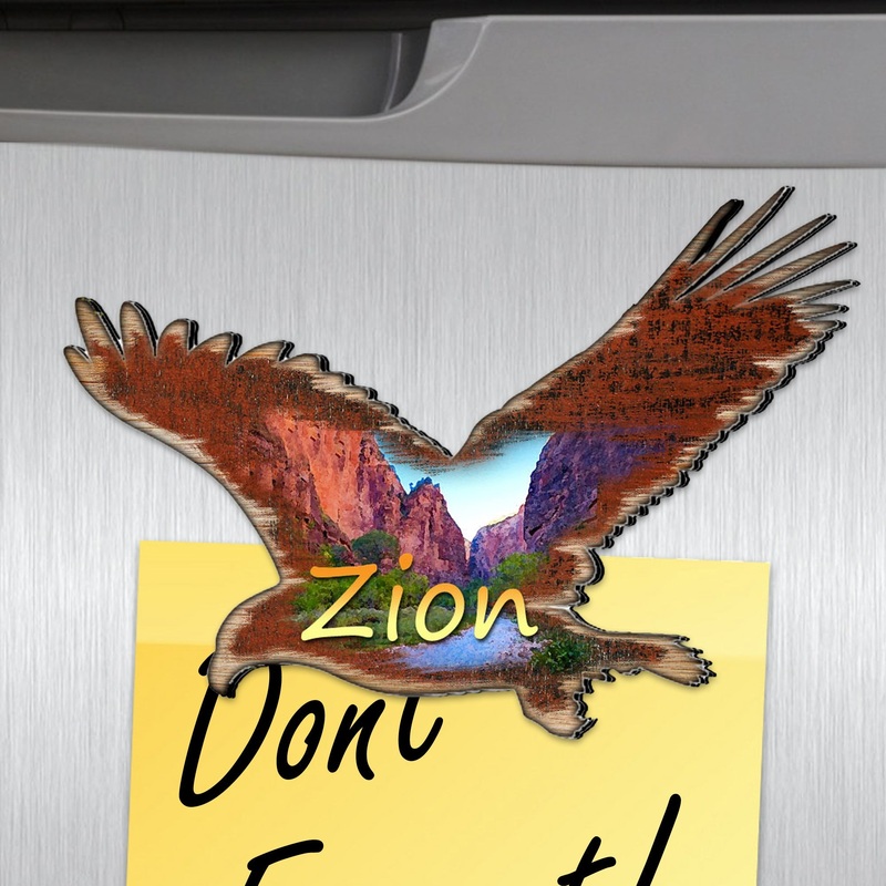 Eagle Shaped Refrigerator Magnets Set of 3