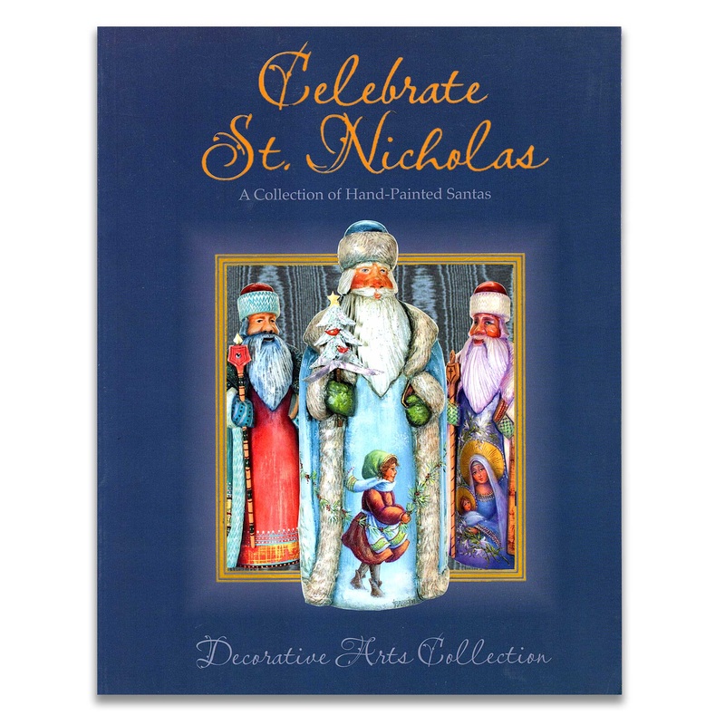 Make It Take It: St. Nicholas Santa Artistry Book for G. DeBrekht Wood carved Santa Figurines – BOOK-U210