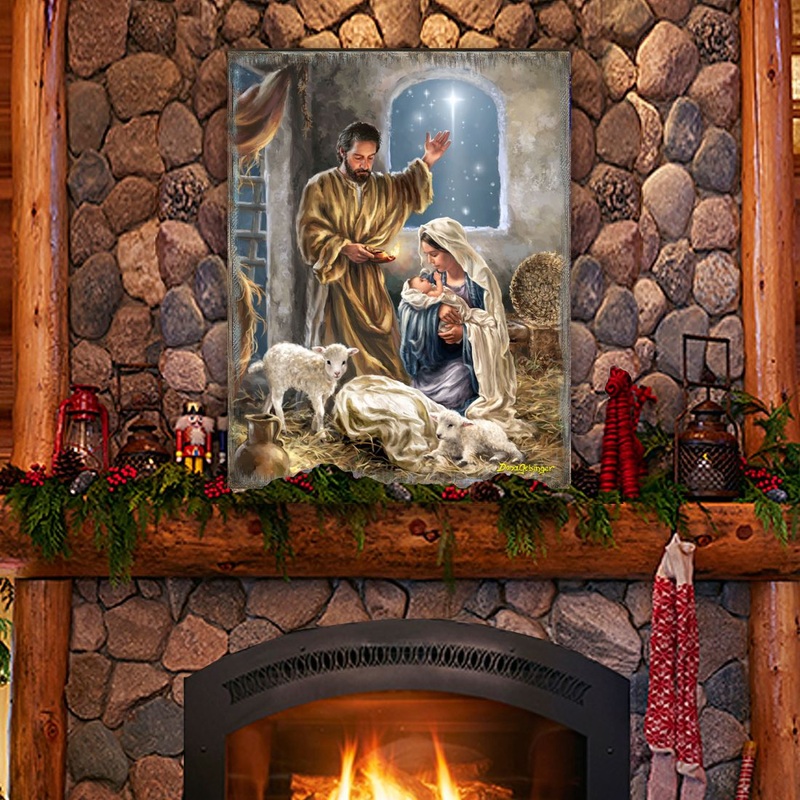 Regal Glory to God Wooden Wall Art by D. Gelsinger – Nativity Holiday Decor – 95677B-DG