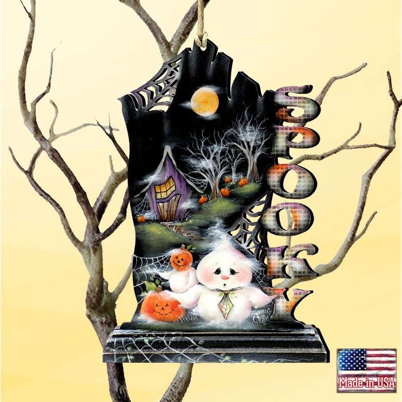 This Boos for You Wooden Ornaments by Jamie Mills-Price – Thanksgiving Halloween Decor – 8457408