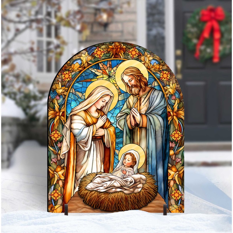 Classic Nativity Outdoor Decor Yard Decor by G. Debrekht – Nativity Holiday Decor – 863567F