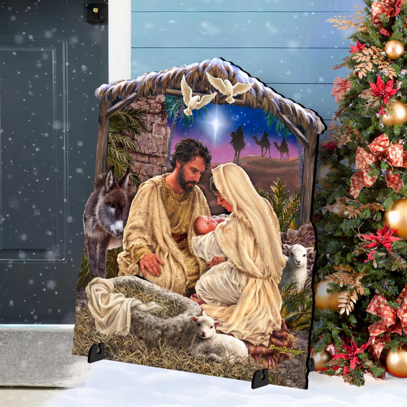 Jesus is Lord Outdoor Decor Yard Decor by D. Gelsinger – Nativity Holiday Decor – 8652813F