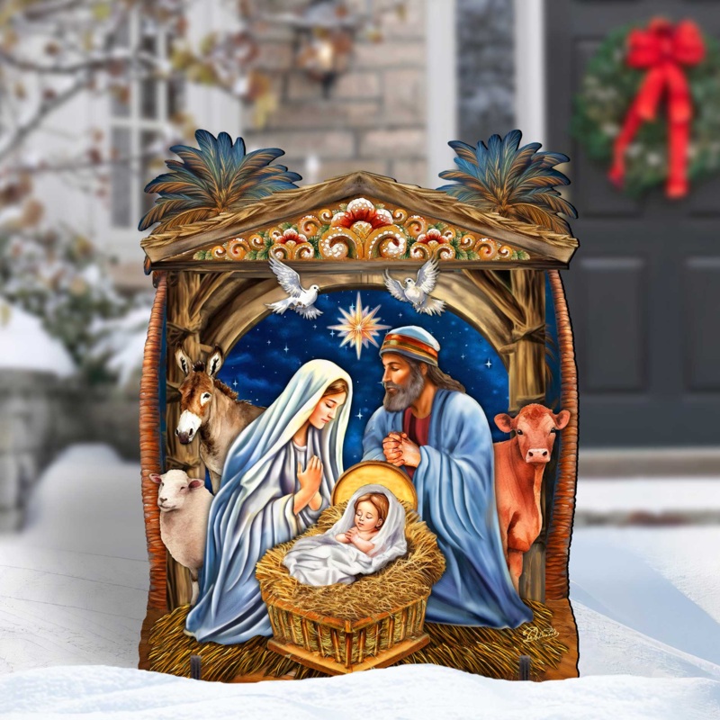Nativity Outdoor Dcor Yard Dcor by G. Debrekht – Nativity Holiday Dcor – 852761F