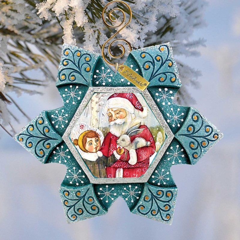 A Friends Sculpted Hand-Painted Christmas Ornament by G. DeBrekht – Wildlife Holiday Decor – 6102184
