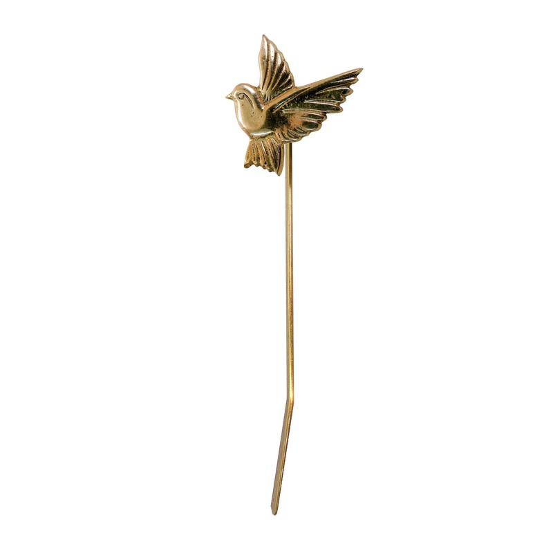 Bird Design Vintage Handmade Brass Bookmark – Unique Book Hook Design – Rare Find & Perfect Gift