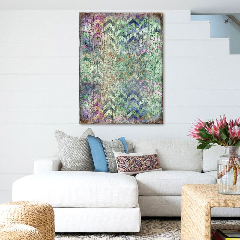 Graphic Rustic Wooden Wall Art by G. DeBrekht – Floral Ornamental Decor – 95002B