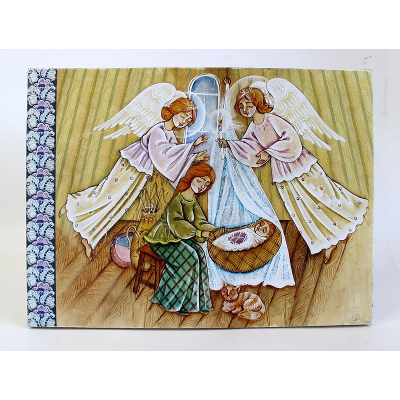 One-of-a-Kind Guardian Angels Artwork 12×9 by