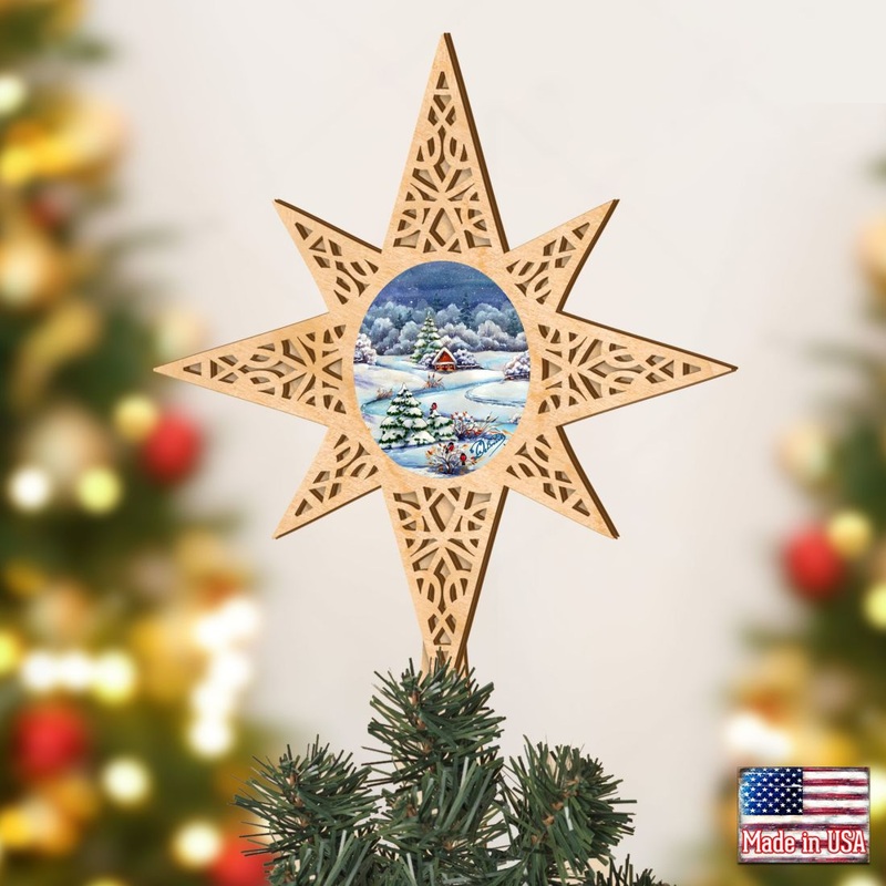 Winter Wonderland Tree Topper by  – Christmas Decor – 89497