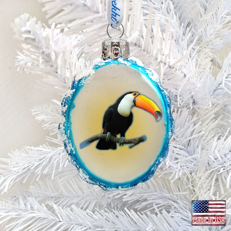 Birds Mercury Glass Ornament by G. DeBrekht – Coastal Holiday Decor – 776284