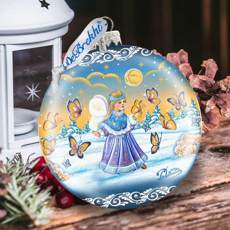 Butterfly Fairy Glass Ornament Limited Edition by G. DeBrekht – Christmas Decor – 73848