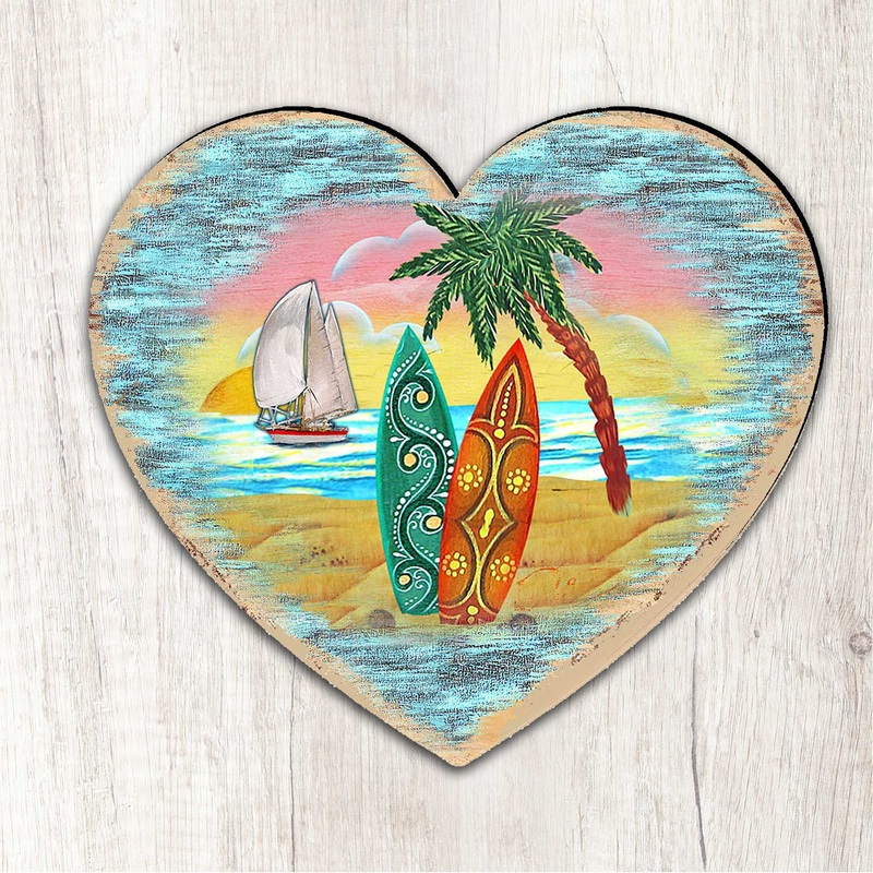 Coastal Heart Tree and Wall Decor by G. DeBrekht – Designocracy – 8198731M