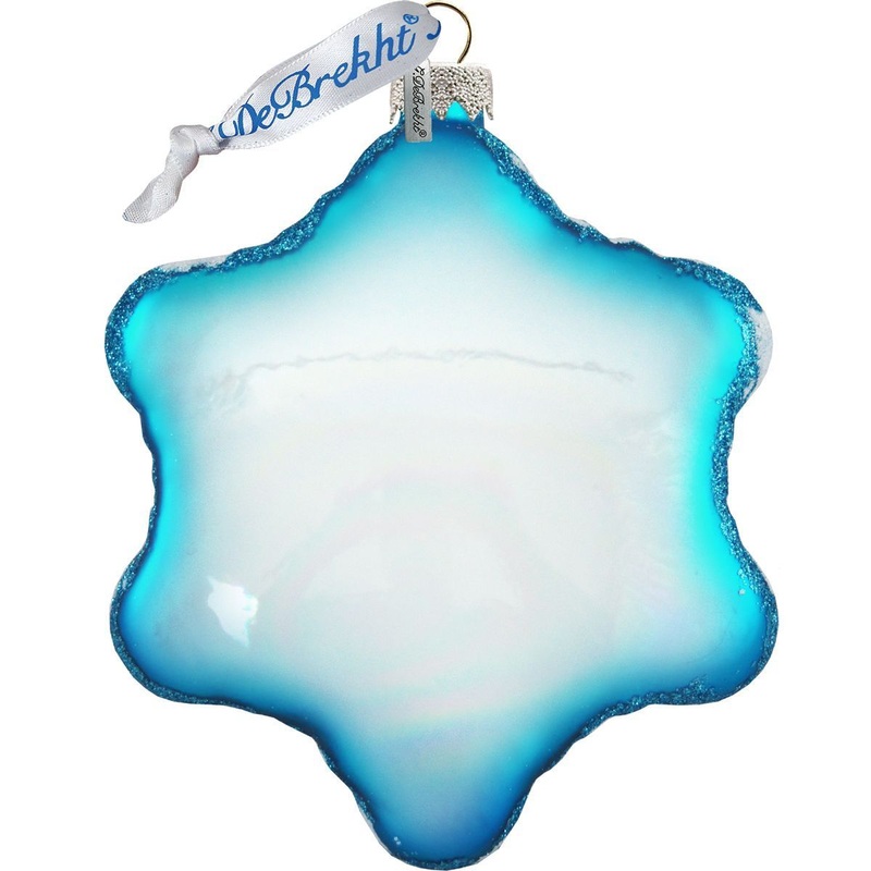 Glass LED Lighted Snowflake Ornament Blank #C70404-LED