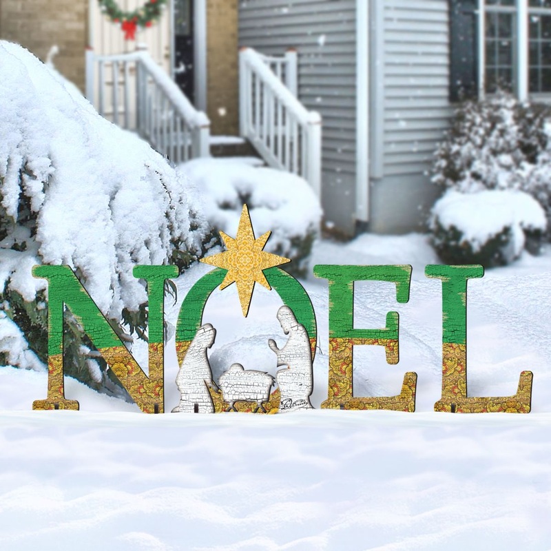 Noel Outdoor Nativity Set  by G. DeBrekht – Nativity Holiday Dcor – 8121457F-S4L