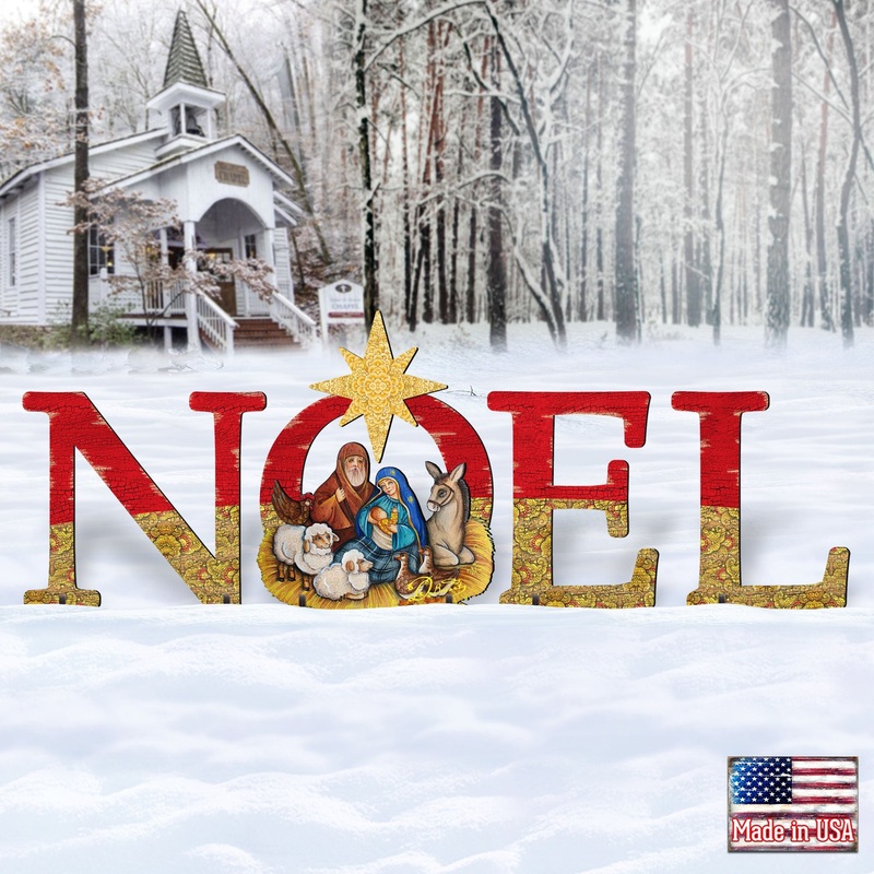 Noel Outdoor Nativity Set by G. DeBrekht – Nativity Holiday Decor – 8121458F-S4L
