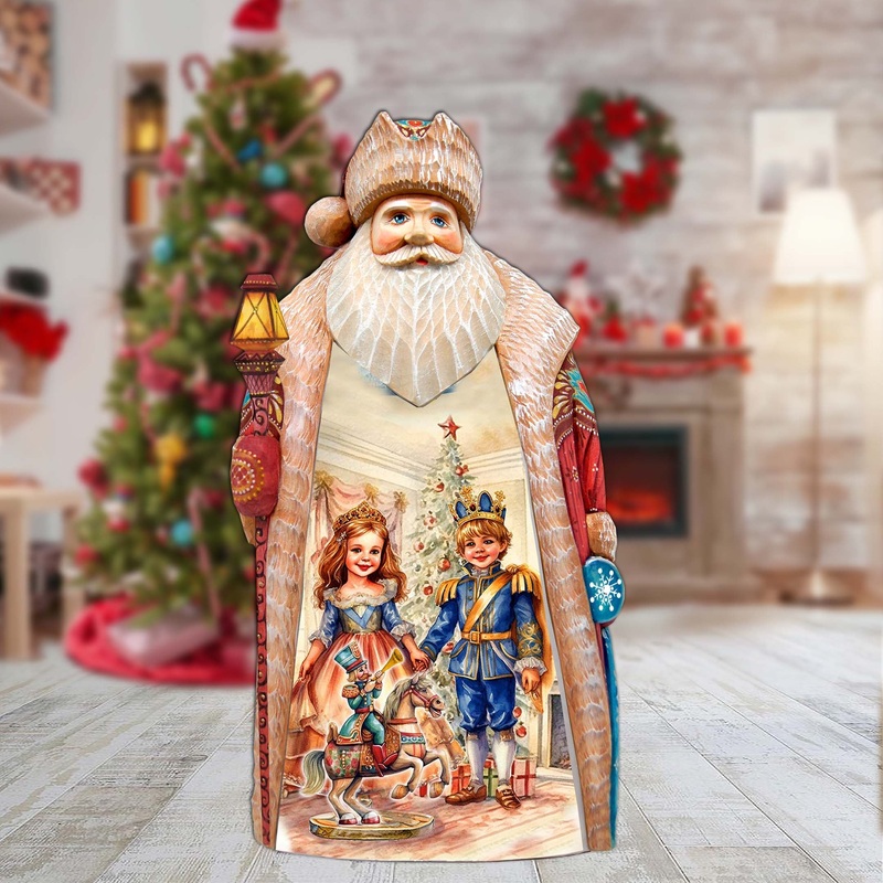 Nutcracker Magic Unveiled Santa Hand-Painted WOODCARVED Masterpiece by G. DeBrekht – Christmas Holiday Decor – 210238SE