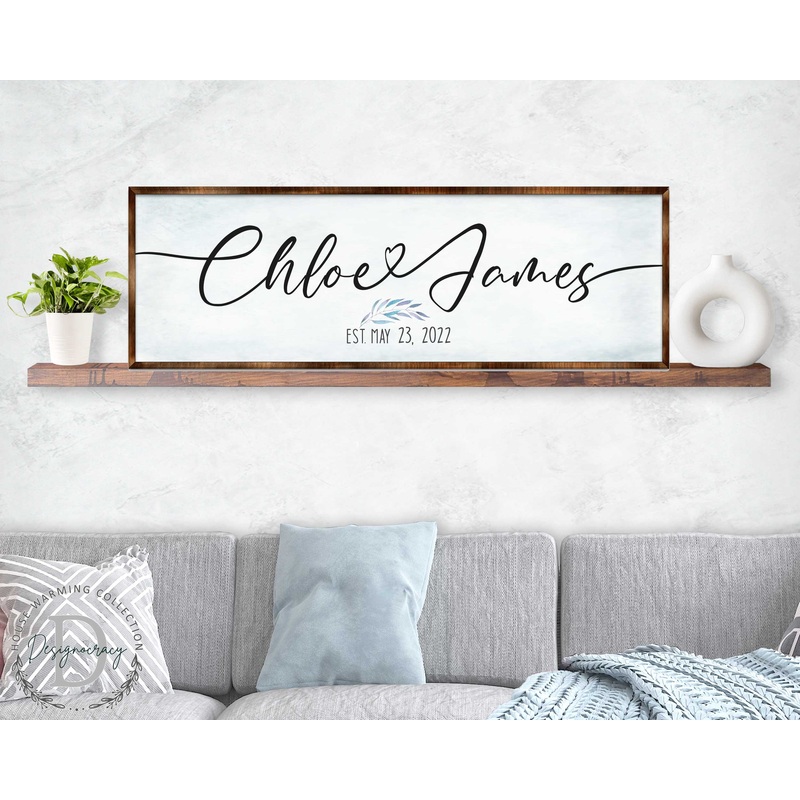 Personalized Family Names – Wooden Wedding Gift – Wall Art – Home Warming Gift – Anniversary Present – Contemporary Gift – Living Room Art – 310319