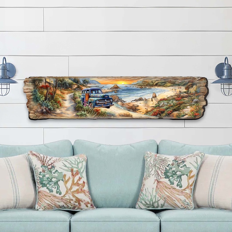 Coastal Sunrise Wooden Wall Art by G. DeBrekht Coastal Dcor – 8491111W