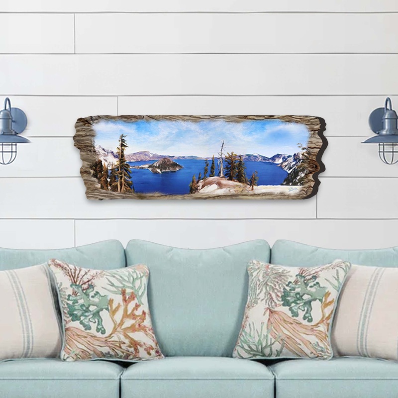 Lake View Wooden Wall Art by G. DeBrekht Coastal Decor – 8491107W