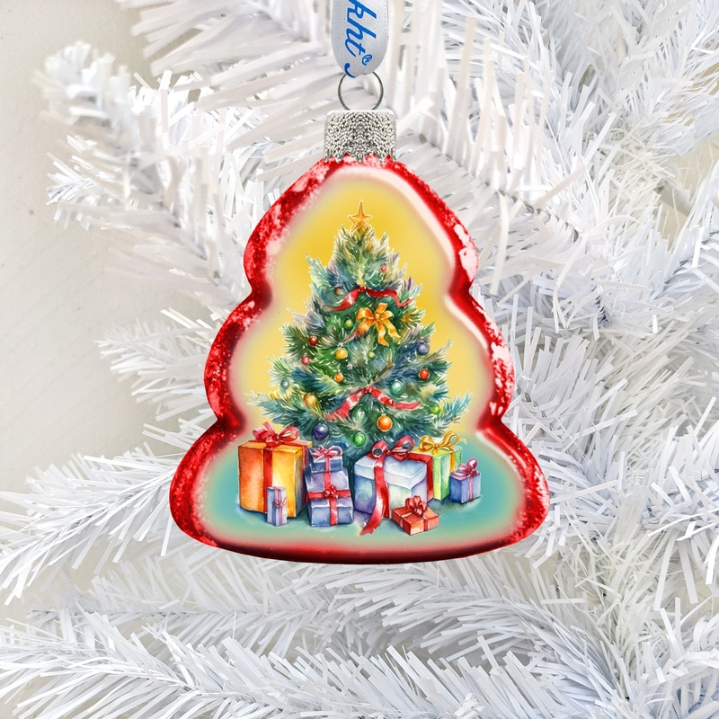 Christmas Tree Mercury Glass Ornaments by G. Debrekht – Christmas Decor – 776028