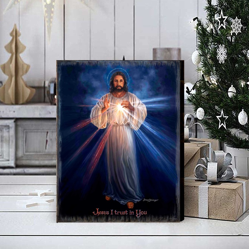 Divine Mercy Wall Art by D. Gelsinger – Nativity Holiday Decor  – 95688B-DG