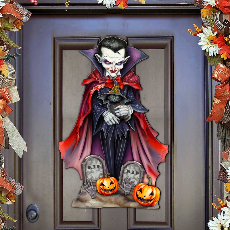 Dracula Door Hanger by G. Debrekht – Halloween Decor – 8652822H