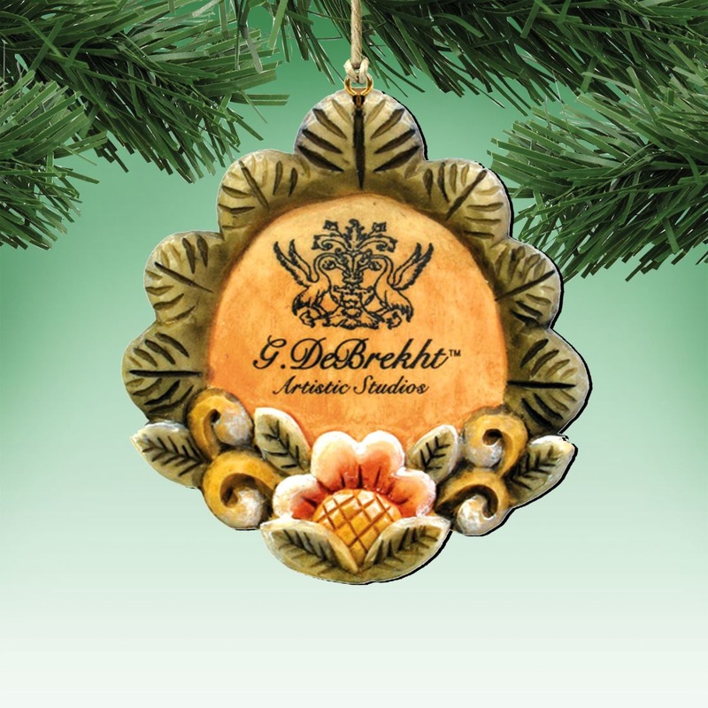 Flower Ornament Handcrafted Christmas Figurine – G. DeBrekht – Christmas Decor – 59099-22