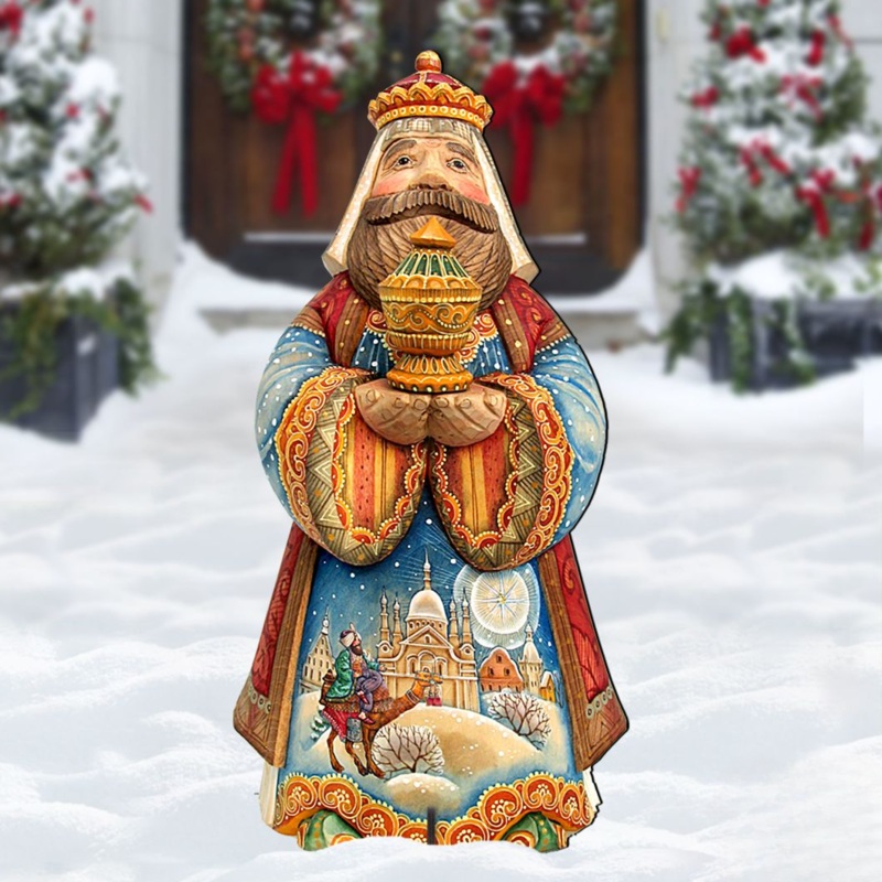 King Balthazar Nativity Outdoor Decor by   Nativity Holiday Decor, Exquisite Holiday Addition – 8152653F