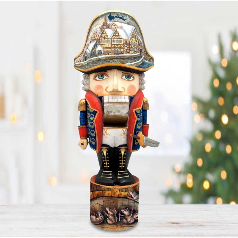 Masquerade Nutcracker Hand-Painted WOODCARVED Masterpiece by G. DeBrekht – Christmas Decor – 210011-2 – SPECIAL ORDER