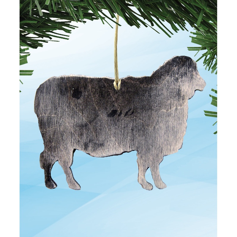 Sheep Wooden Rustic Ornaments Set of 3 99137