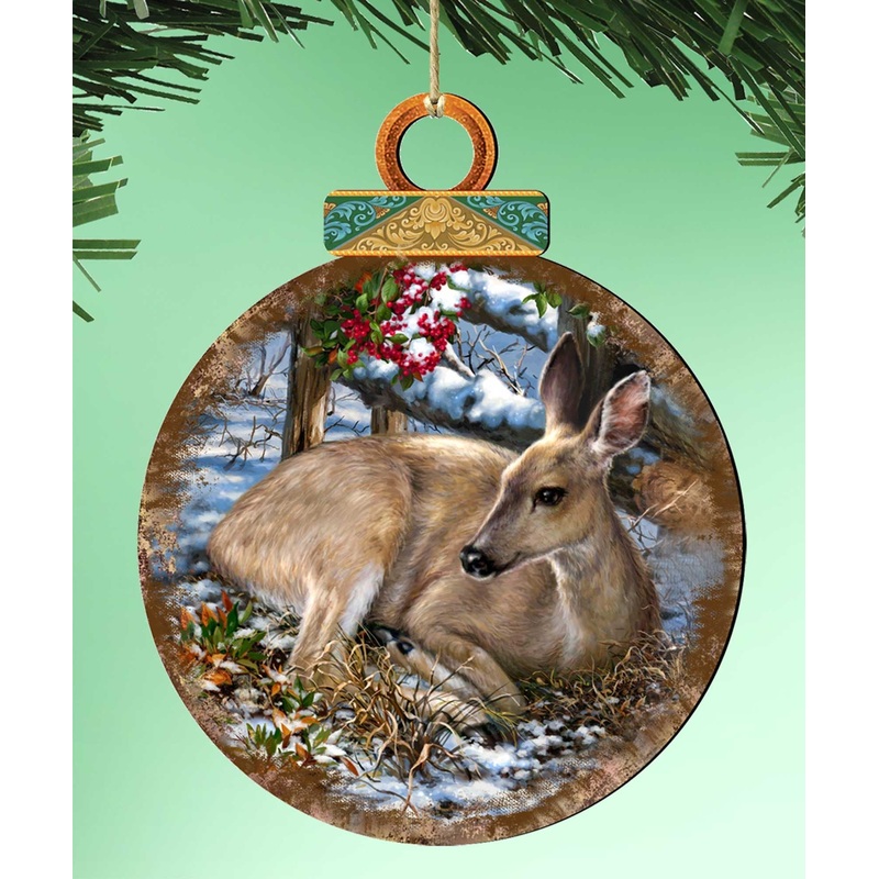 Sweet Visit Wooden Ornament by Dona Gelsinger – 8021119-1302