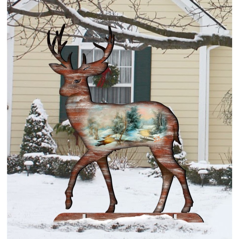 Holiday Kitten Santa Holiday Outdoor Yard Sign by G. DeBrekht – Christmas Decor – 8117808F