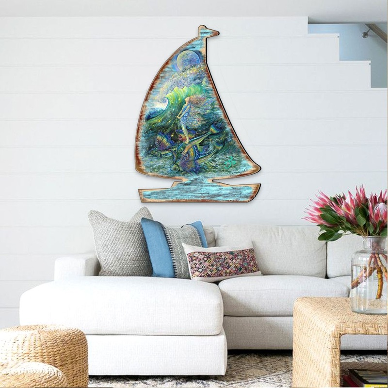 Surfers Dream Coastal Outdoor Decor by Josephine Wall – Coastal Sea-Life Decor – 8472103F-JW