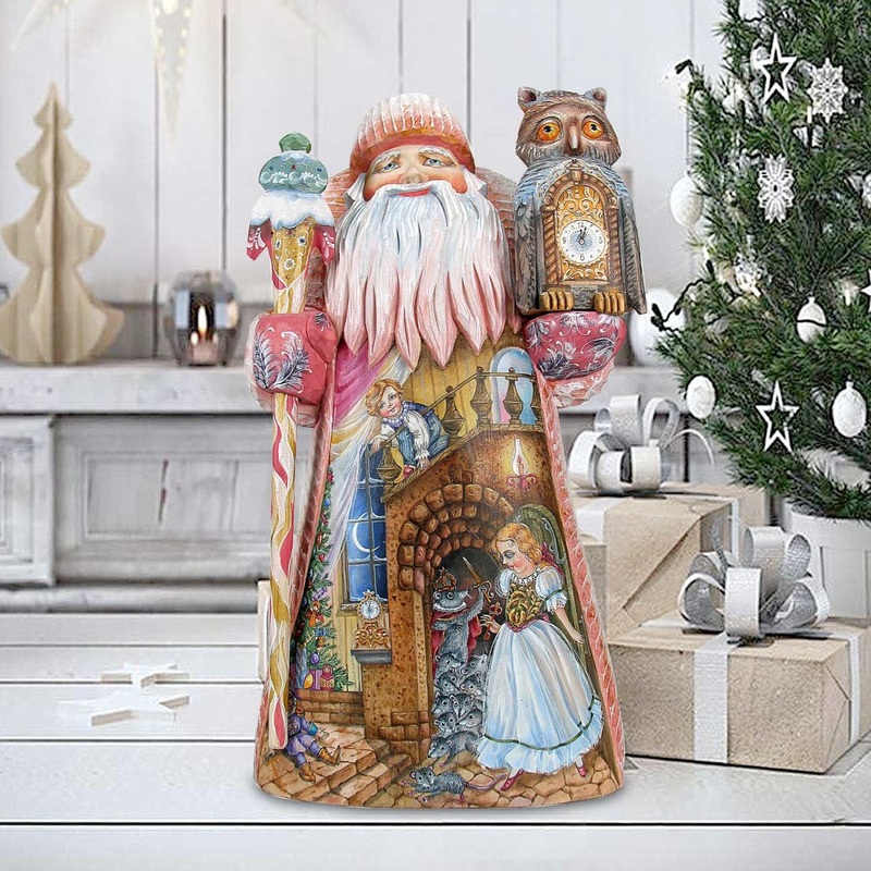 To the rescue Santa Hand-Painted WOODCARVED Masterpiece by G. DeBrekht – Christmas Decor – 241180 *** PRE-ORDER – Handmade Just for You! ***