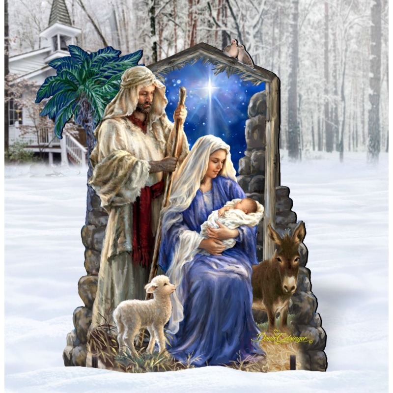 Holy Night Nativity Outdoor Decor by D. Gelsinger – Nativity Holiday Decor – 8461041F-1618