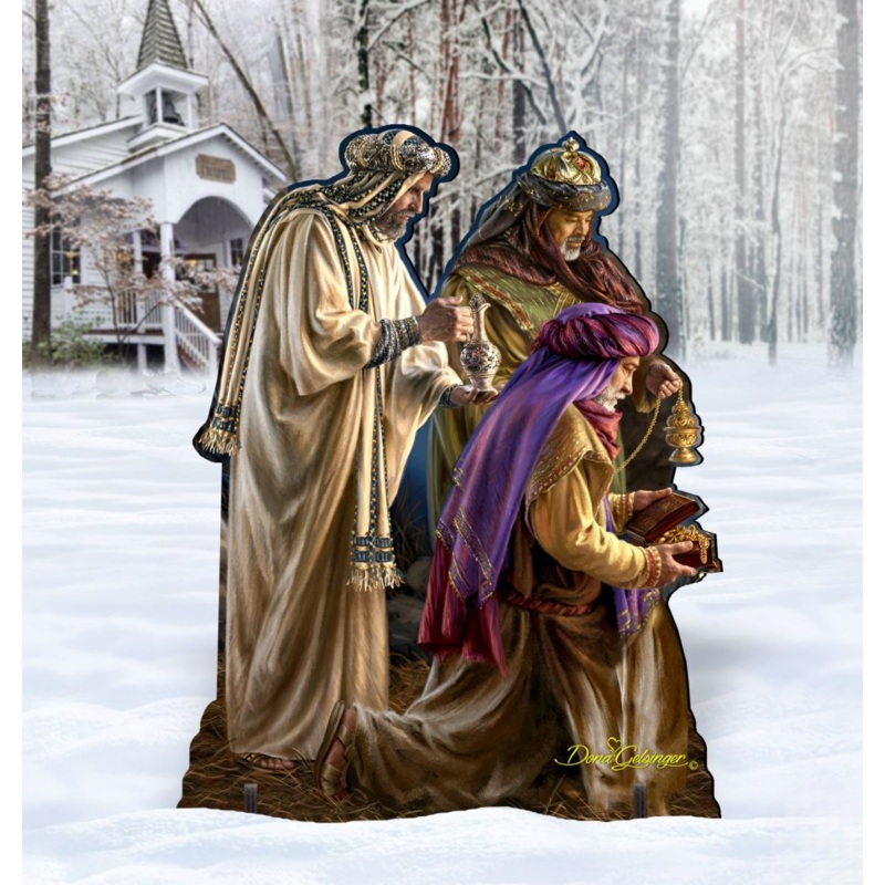 Three Kings Nativity Outdoor Decor by D. Gelsinger – Nativity Holiday Decor – 8461042-2F-1201