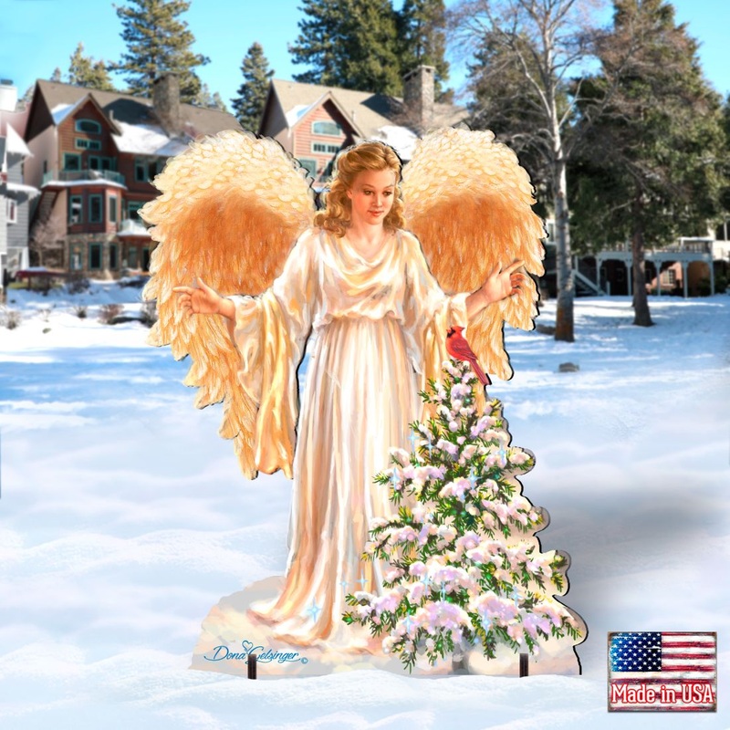 Woodland Angel Nativity Outdoor Decor by D. Gelsinger – Nativity Holiday Decor – 8461046F-1565