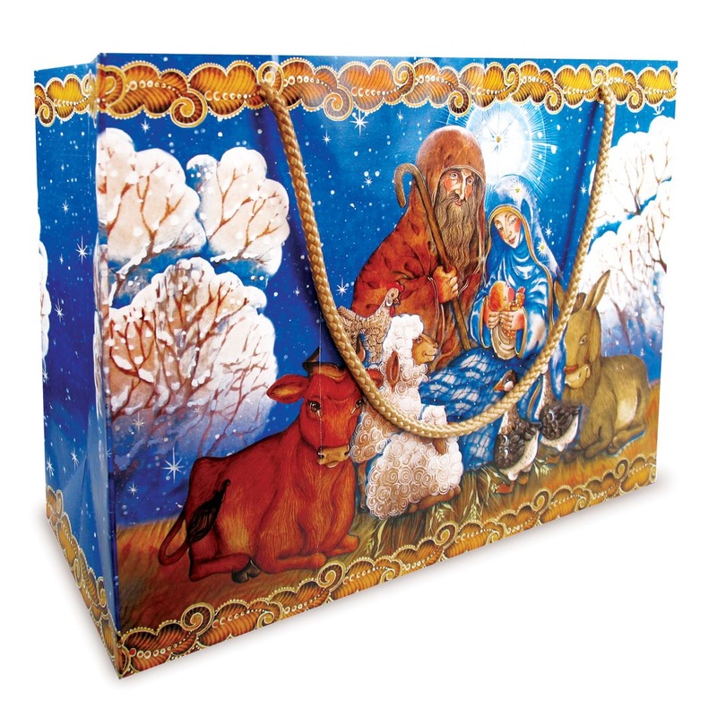 Christmas Nativity Gift Bag Large Set of 3 by – Christmas Decor – P040106-18