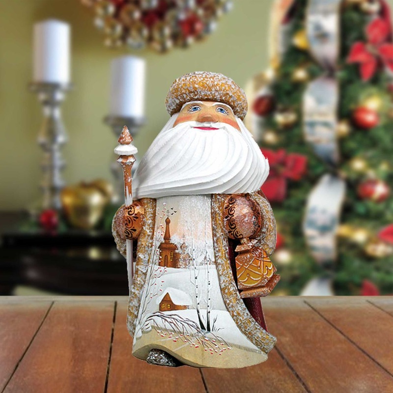 Countryside Guiding Light Hand-Painted WOODCARVED Figurine by G. DeBrekht – Nativity Holiday Decor – 8215567 *** PRE-ORDER – Handmade Just for You! ***