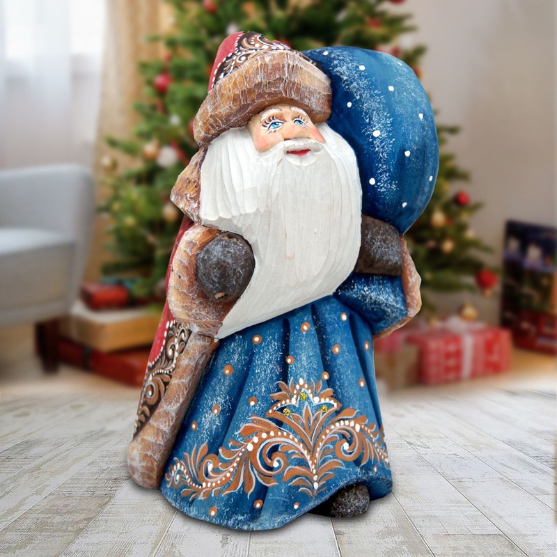 Enjoy the Moment Santa Hand-Painted WOODCARVED Masterpiece by G. DeBrekht – Christmas Decor – 8215547 *** PRE-ORDER – Handmade Just for You! ***