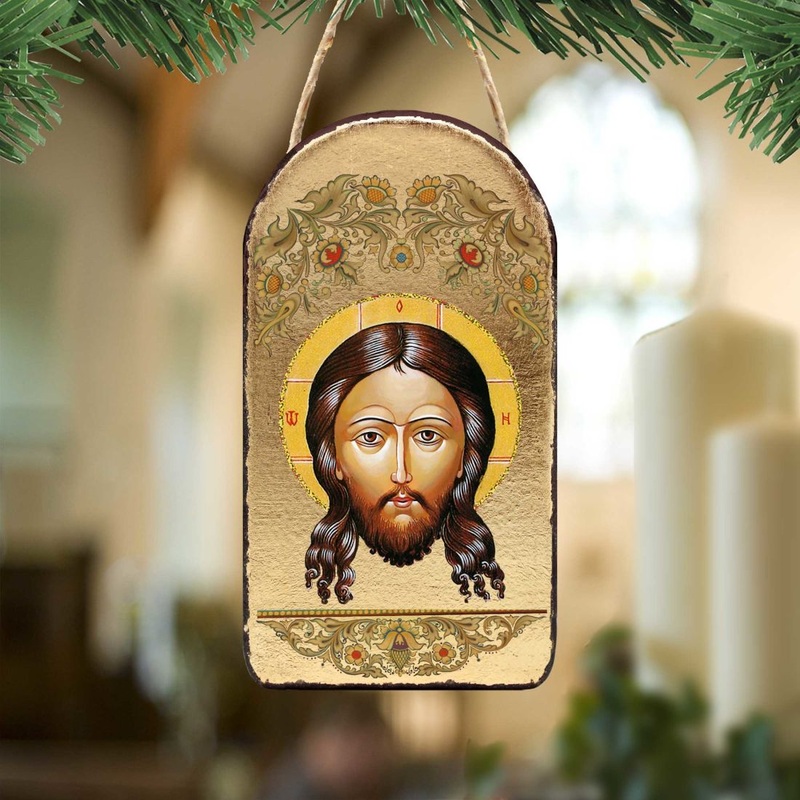 Icon of The Holy Face Religious Orthodox Sacred Icon Ornament – Inspirational Icon Decor – 87018