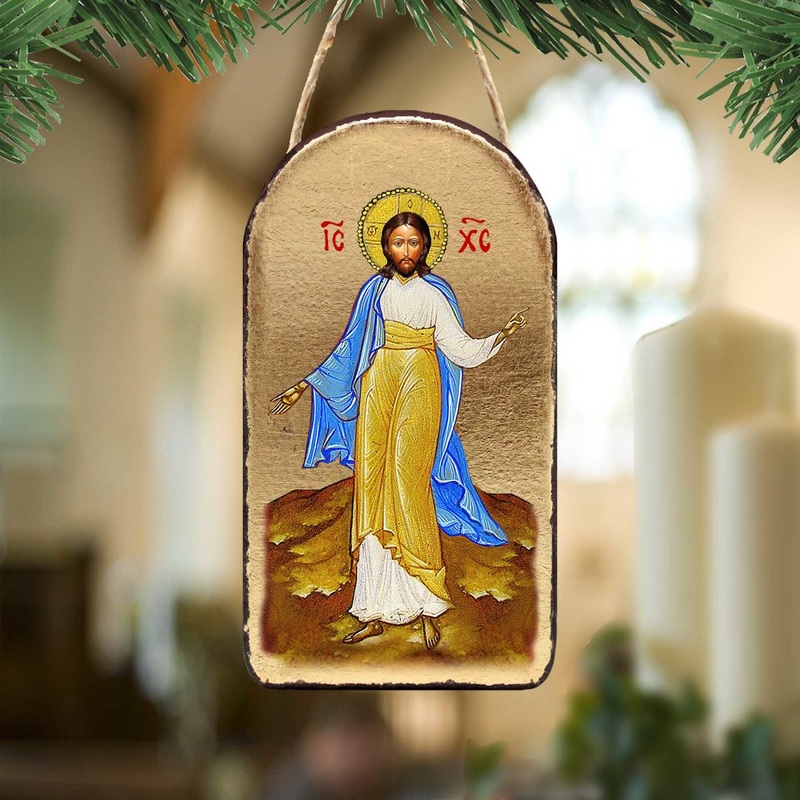 Jesus Religious Christian Sacred Icon Ornament – Inspirational Icon Decor – 87051