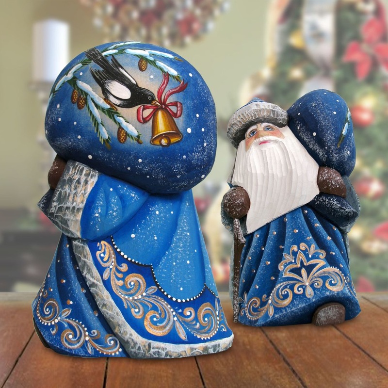 Midnight Yuletide Chorus Hand-Painted WOODCARVED Masterpiece by G. DeBrekht – Wildlife Holiday Decor – 8215543 *** PRE-ORDER – Handmade Just for You! ***