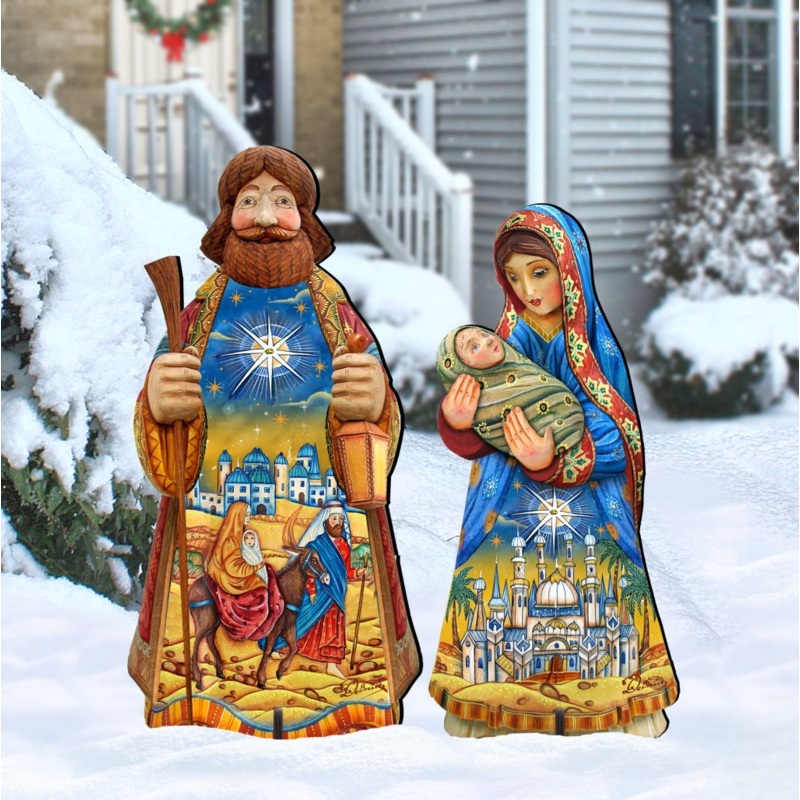 Night at Bethlehem Outdoor Nativity Set  by G. DeBrekht – Nativity Holiday Decor – 8152654F-S2