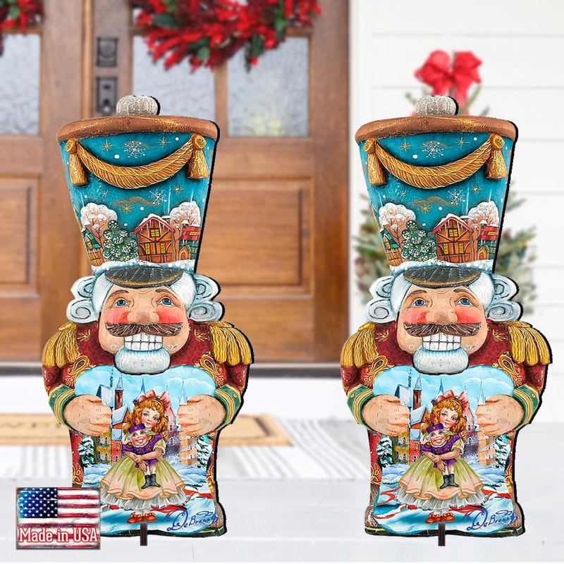 Old World Nutcracker Holiday Outdoor Decor by G. DeBrekht – Christmas Decor – 8116430F