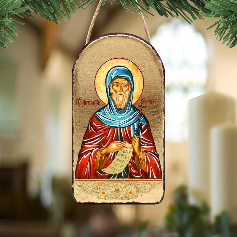Saint Anthony Religious Christian Sacred Icon Ornament – Inspirational Icon Decor – 87057
