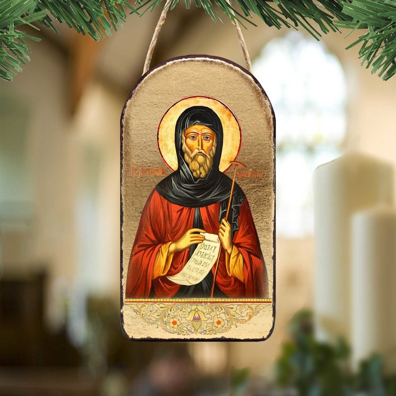 Saint Antoni Religious Christian Sacred Icon Ornament – Inspirational Icon Decor – 87062