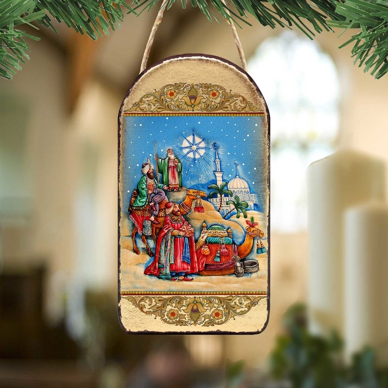 Three Kings Religious Christian Sacred Icon Ornament – Inspirational Icon Decor – 87039