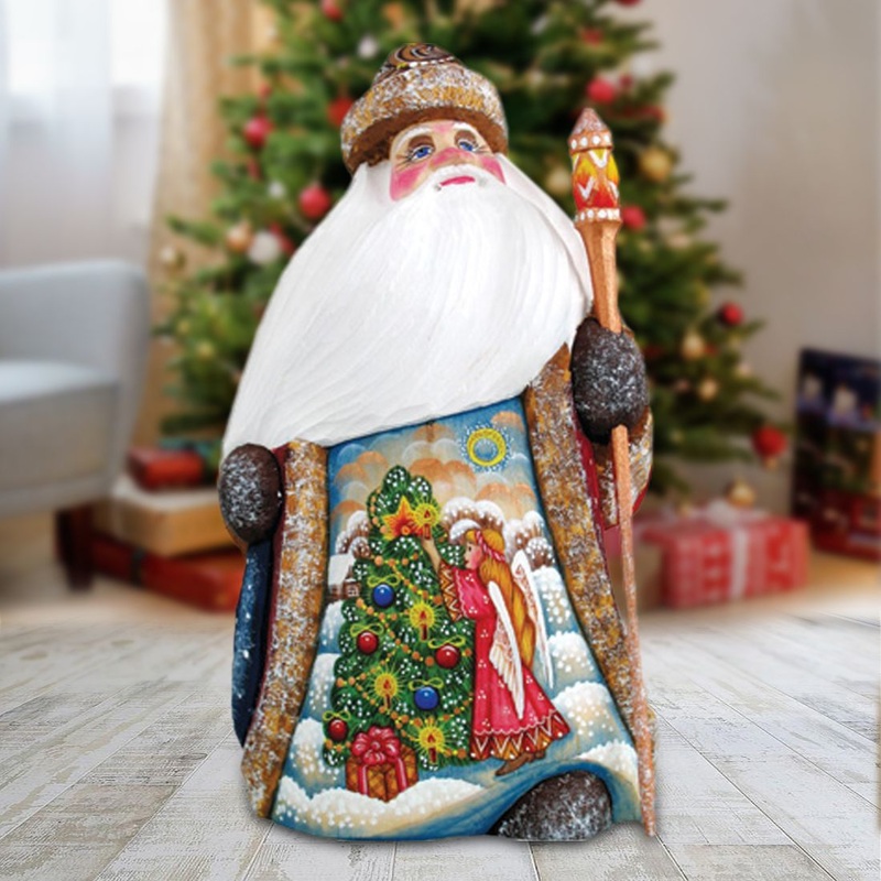 Trim a Tree Angel Hand-Painted WOODCARVED Masterpiece by G. DeBrekht – Christmas Decor – 8214836